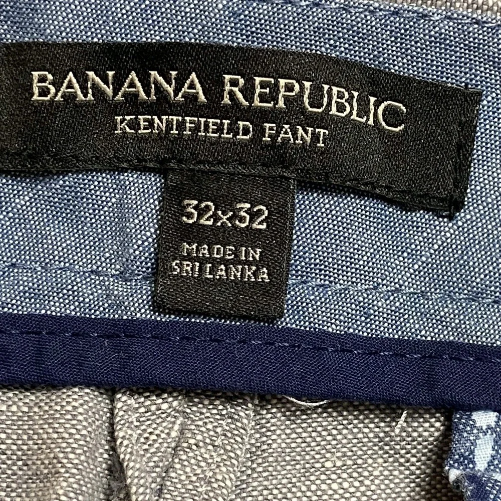Banana Republic Men's Medium (32x32) Linen Blend Pants Kentfield Preppy Coastal